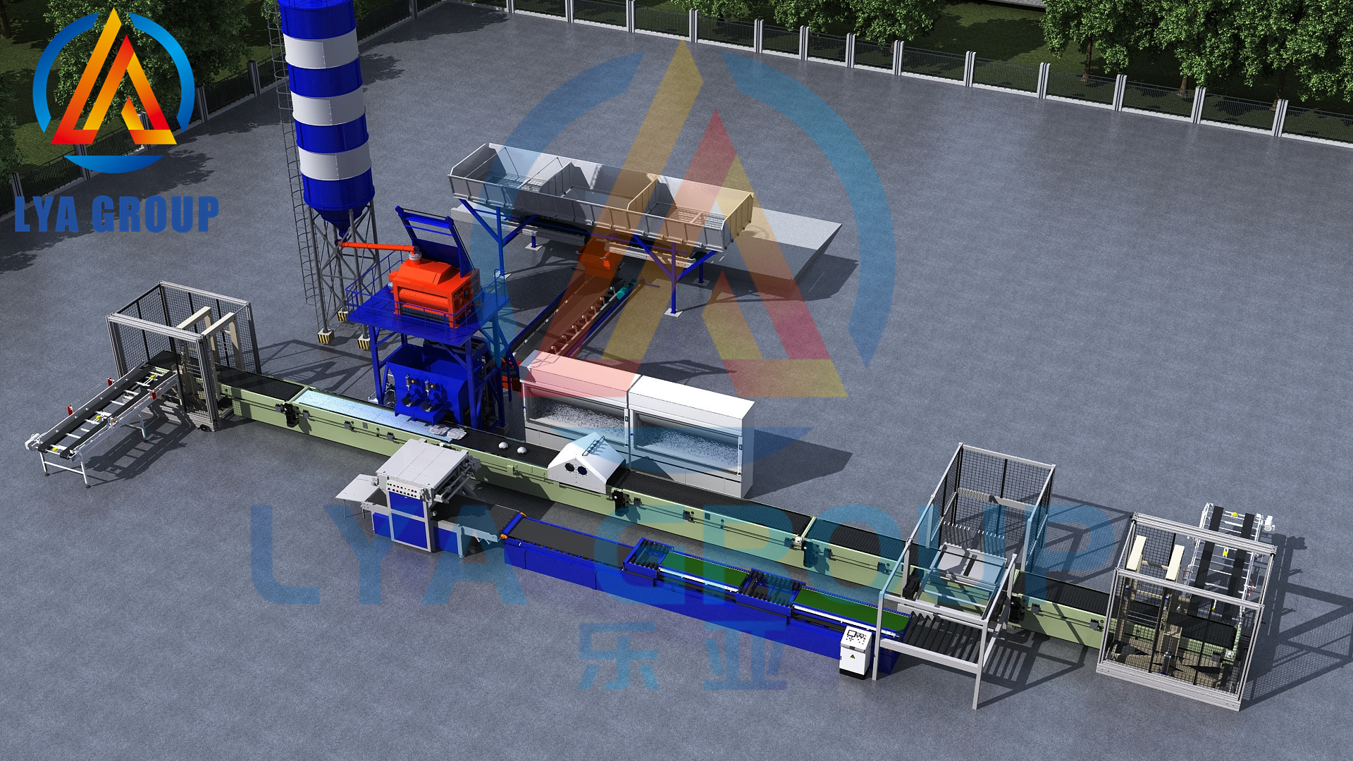 automatic machine wet cast concrete stone veneer production line