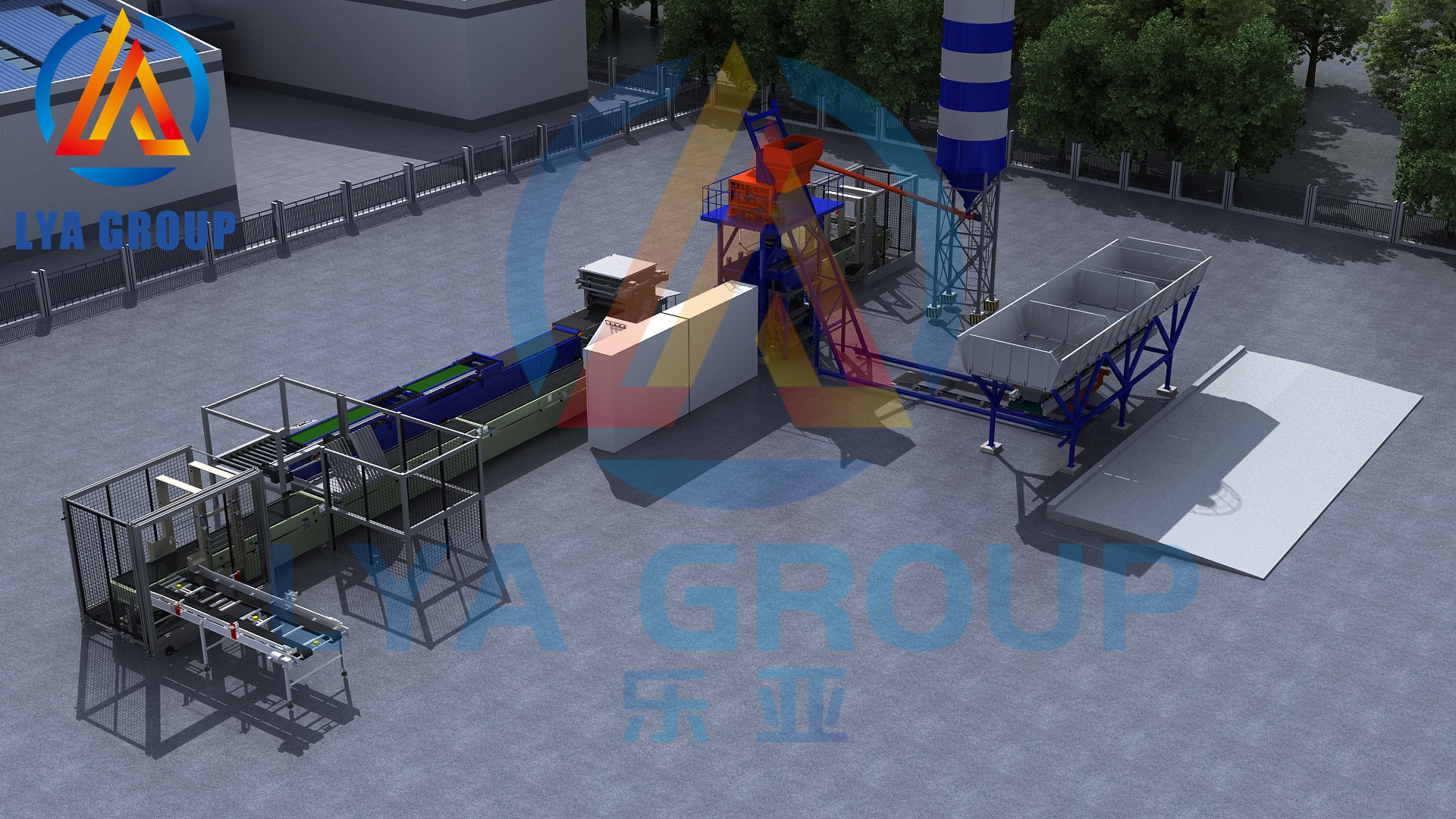 automatic artificial stone producing line concrete material volumetric doser