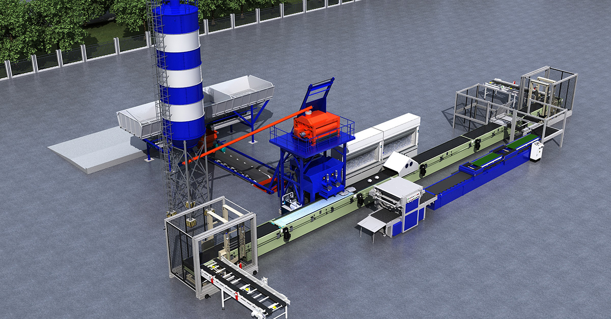 automatic artificial stone producing line concrete material volumetric doser