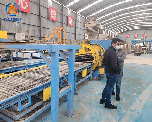 Wet concrete semi-automatic production line